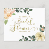 Floral Pumpkin Herfst Vrijgezellenfeest Advice Car (Achterkant)