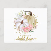 Floral Pumpkin Herfst Vrijgezellenfeest Advice Car (Achterkant)