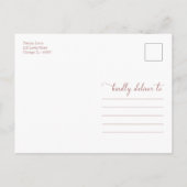 Floral Pumpkin Herfst Vrijgezellenfeest Bedankt Po Briefkaart (Achterkant)