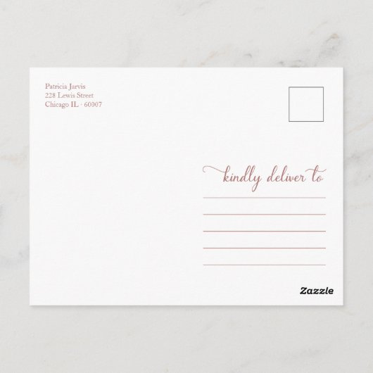 Floral Pumpkin Herfst Vrijgezellenfeest Bedankt Po Briefkaart (Achterkant)