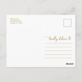 Floral Pumpkin Herfst Vrijgezellenfeest dank u Briefkaart (Achterkant)