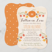 Floral Pumpkin Herfst Vrijgezellenfeest Kaart (Voorkant / Achterkant)