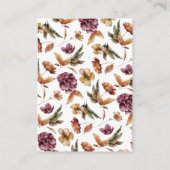 Floral Pumpkin Informatiekaartje (Achterkant)