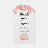 Floral Pumpkin Modern Dank u Label. Cadeaulabel (Achterkant)