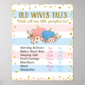 Floral Pumpkin Old Wives Poster (Voorkant)