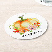 Floral Pumpkin Onderzetter (Gebogen)