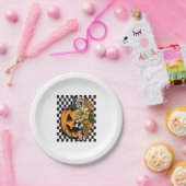 Floral Pumpkin Papieren Bordje (Feest)