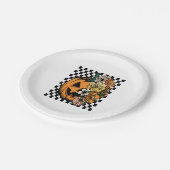 Floral Pumpkin Papieren Bordje (Gekanteld)