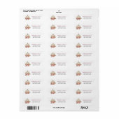Floral Pumpkin Return-adres Etiket (Full Sheet)