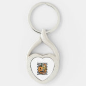 Floral Pumpkin Sleutelhanger (Voorkant)