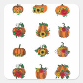 Floral Pumpkin Sticker Pack (Voorkant)