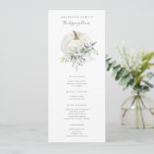 Floral Pumpkin Thanksgiving menu (Staand voorkant)