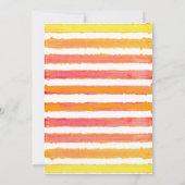 Floral Pumpkin Thanksgiving Potluck Dinner Kaart (Achterkant)