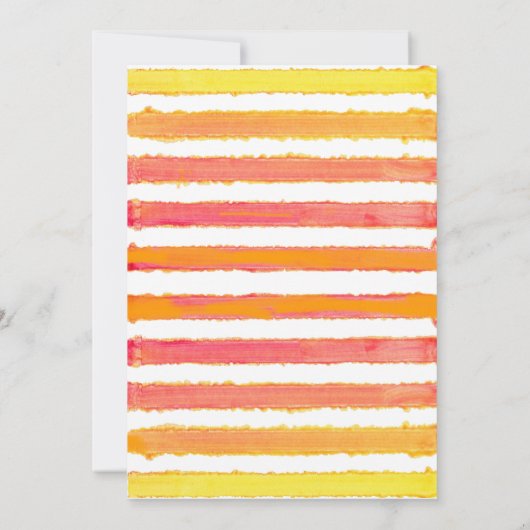 Floral Pumpkin Thanksgiving Potluck Dinner Kaart (Achterkant)