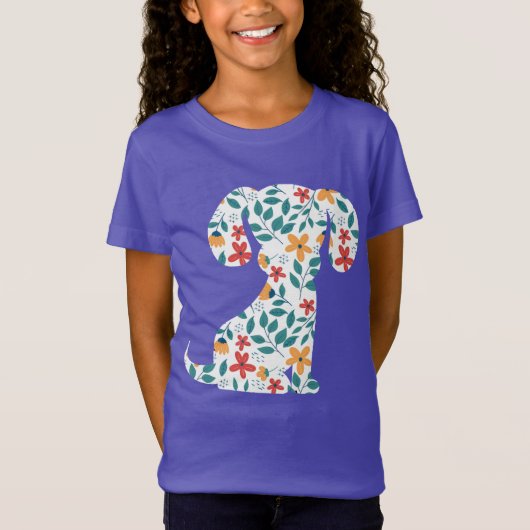 Floral Puppy T-shirt (Voorkant)