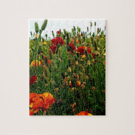 Floral Puzzle: De bloemvelden, Carlsbad, CA. Legpuzzel