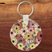 Floral puzzle  sleutelhanger (Voorkant)