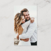 Floral QR Code foto online RSVP Enclosure Informatiekaartje (Achterkant)