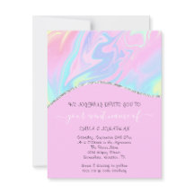 Floral QR-code Pinky Holografen