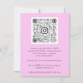 Floral QR-code Pinky Holografen (Achterkant)
