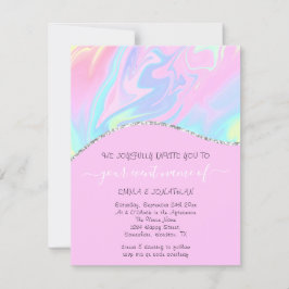 Floral QR-code Pinky Holografen