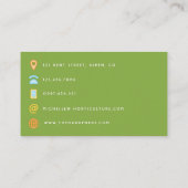 Floral QR Code Visitekaartje (Achterkant)