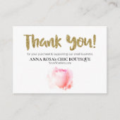 *~* Floral QR Logo DANK U Review ROOS AP8 Informatiekaartje (Voorkant)