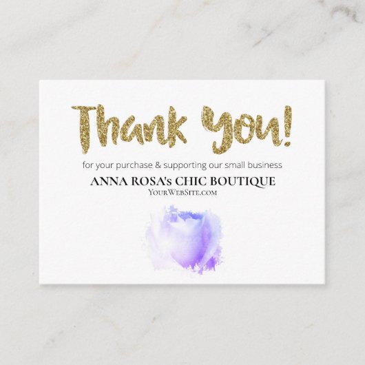 *~* Floral QR Logo ROOS DANK U Review AP8 Informatiekaartje (Voorkant)