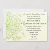 Floral Queen Anne's Lace Wedding Invitation Kaart (Voorkant)