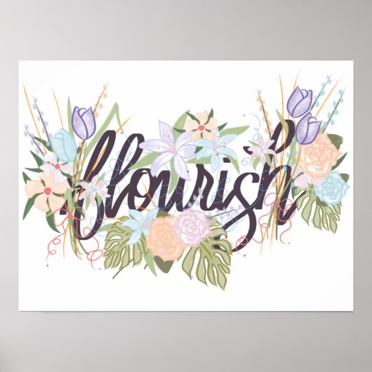 Floral Queen Vibes Poster (Voorkant)