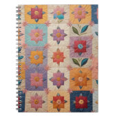 Floral quilt patroon notitieboek (Voorkant)