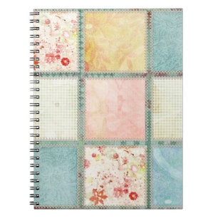 Floral Quilt Square Notitieboek