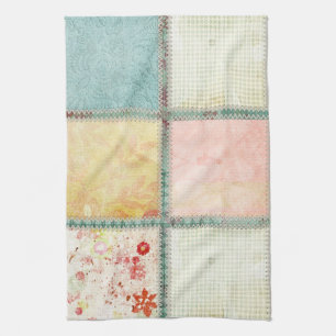 Floral Quilt Square Theedoek