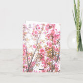 Floral Quinceanera Fiftiende verjaardag Roze Cherr (Achterkant)