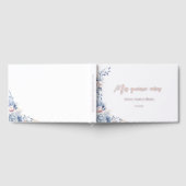 Floral Quinceanera Roze Blush Gouden Folie Gastenboek (Volledig)