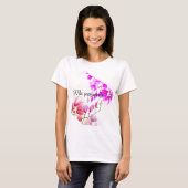 floral Quinceanera T-Shirt (Voorkant volledig)