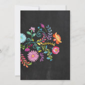 Floral Quinceanera Verjaardag Fiesta Mexicaans Kaart (Achterkant)