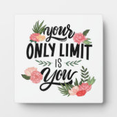 Floral Quote Je enige limiet ben jij Fotoplaat (Voorkant)
