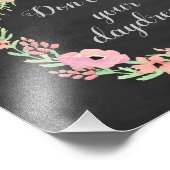 Floral Quote Print, Inspirerend Quote Foto Afdruk (Hoek)