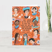 Floral Quote voor Internationale Vrouwendag Bedankkaart (Voorkant)