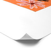 Floral Quote voor Internationale Vrouwendag Poster (Hoek)