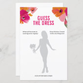 Floral Raad de jurk Vrijgezellenfeest spel (Voorkant / Achterkant)