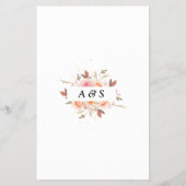 Floral raad de spelkaart van het Vrijgezellenfeest Flyer (Achterkant)