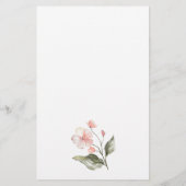 Floral raad het Spel station van het Vrijgezellenf Briefpapier (Achterkant)