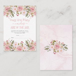 Floral raad hoeveel Snoepjes er in de Kaart Jar Ga Visitekaartje