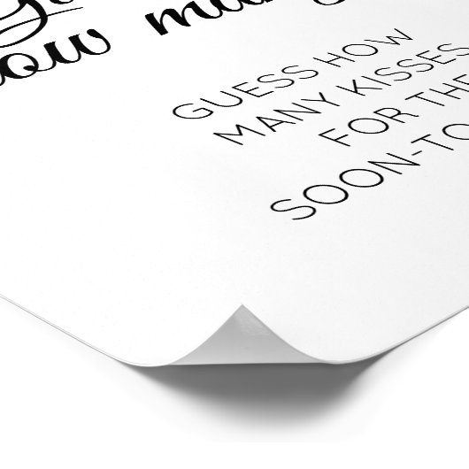 Floral raad hoeveel Vrijgezellenfeest Kisses heeft Poster (Hoek)