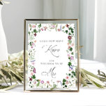 Floral raad hoeveel Vrijgezellenfeest Kisses heeft Poster<br><div class="desc">Dit betoverende kunstwerk is een viering van de liefde, die de essentie van een vrolijk vrijgezellenfeest met zijn delicate waterverf palet en botanische grenzen weergeeft. Elk van de borstel brengt de ingewikkelde details van groen en bloemen tot leven, creërend een mesmerizing effect dat het oog binnen trekt en gasten uitnodigt...</div>