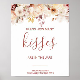 Floral raad hoeveel Vrijgezellenfeest Kisses heeft Poster