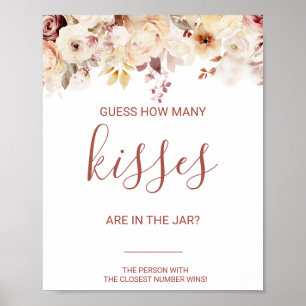 Floral raad hoeveel Vrijgezellenfeest Kisses heeft Poster