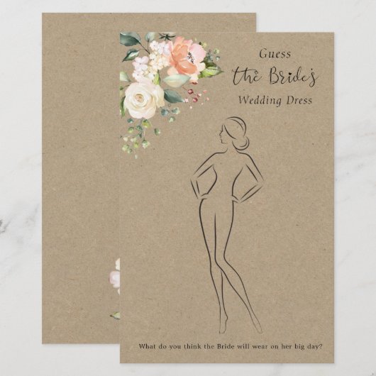 Floral raadt het dresse Vrijgezellenfeest spel Briefpapier (Voorkant / Achterkant)